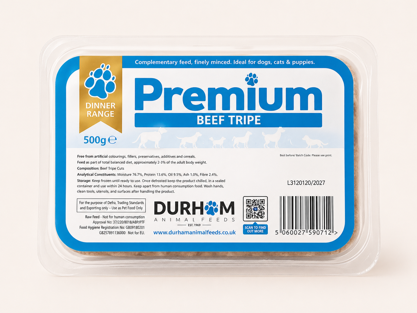 Durham - Premium Beef Tripe (500G)