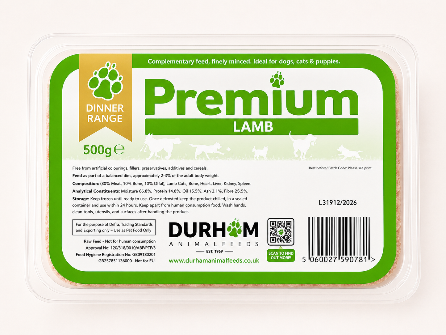 Durham - Premium Lamb (500G)