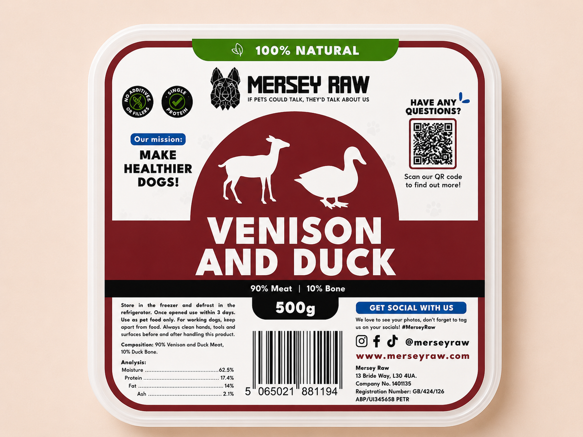 Mersey Raw - Venison & Duck (500G)