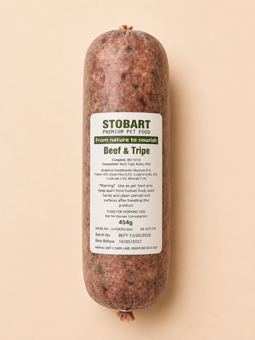 Stobart - Beef & Tripe (454g)
