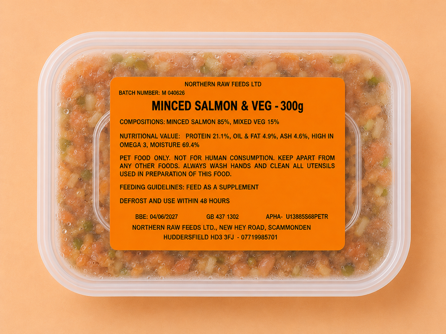 Northern Raw - Salmon & Veg (300G)