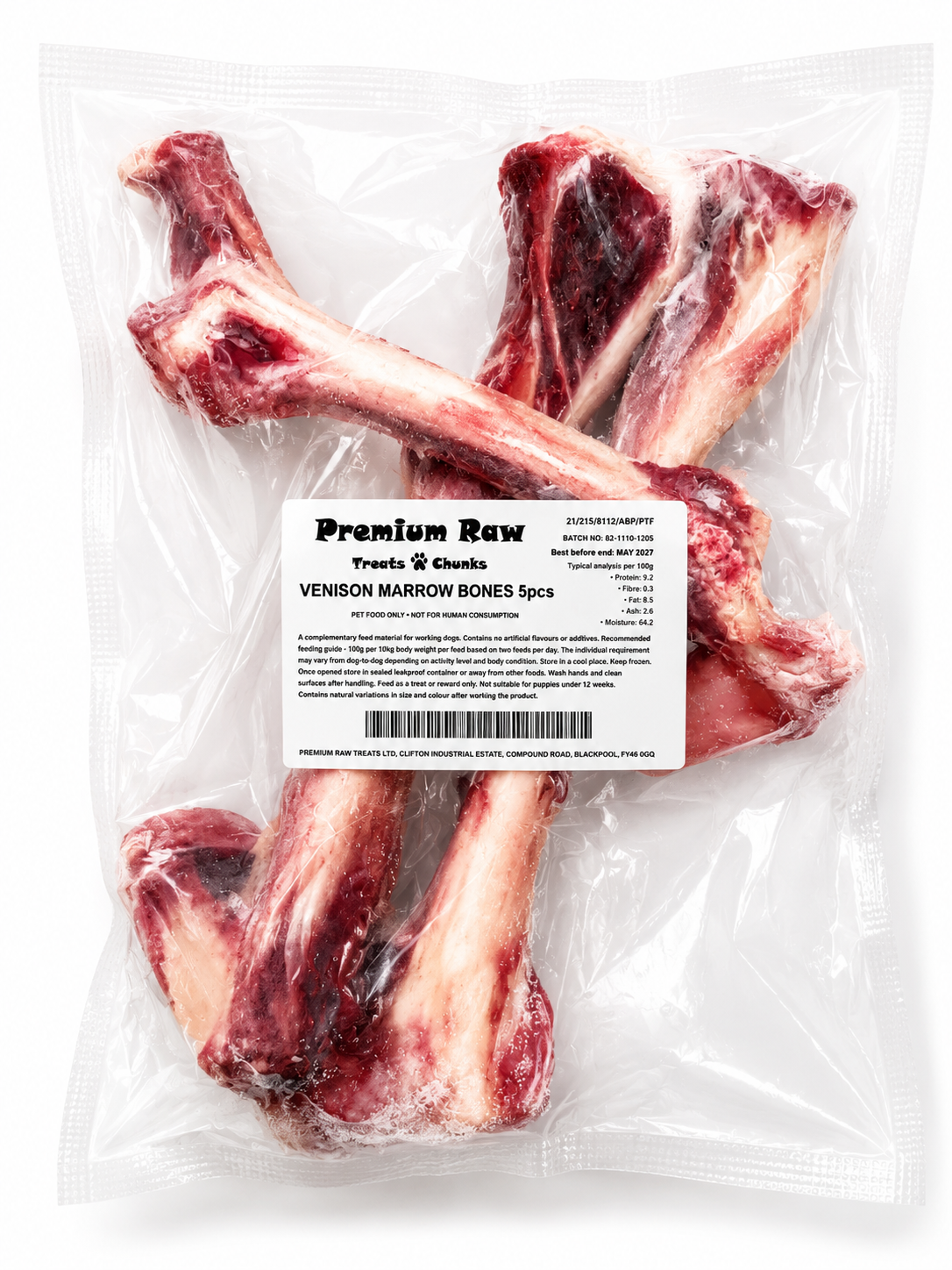 Venison Marrow Bones (5pcs)