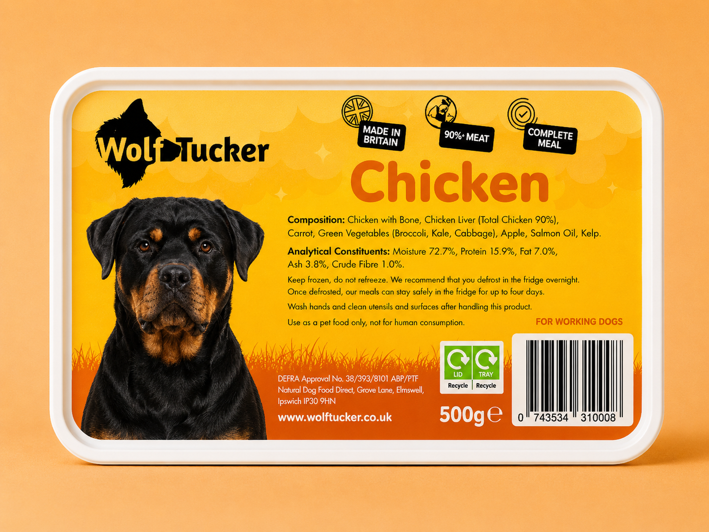 Wolf Tucker - Chicken (500G)