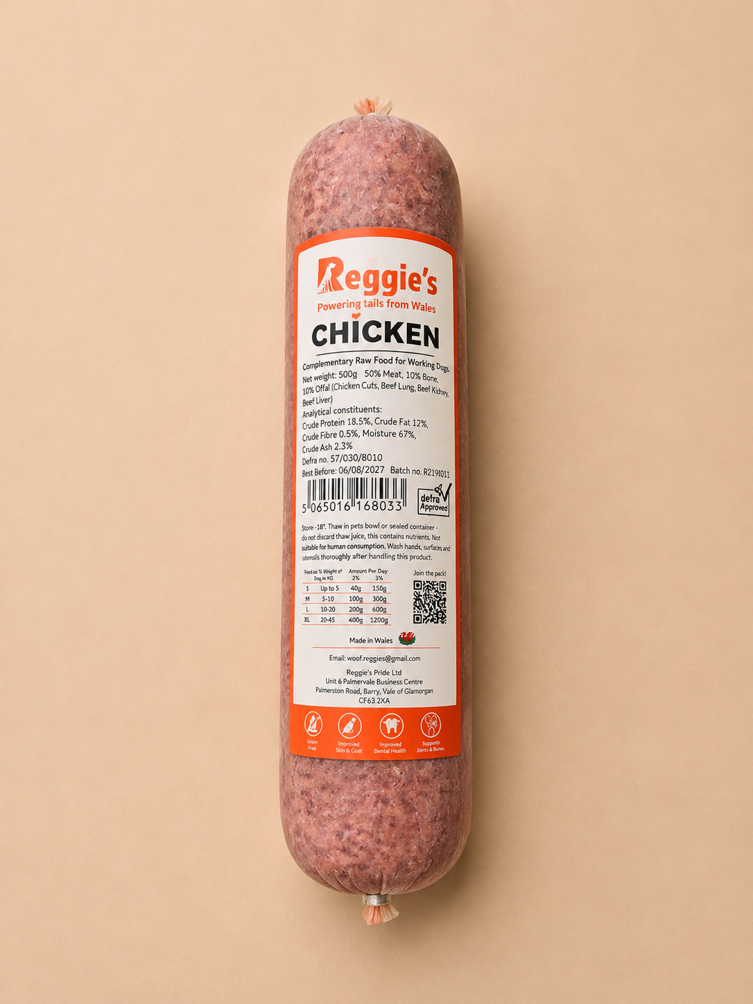 Reggie’s Raw - Chicken (500G)