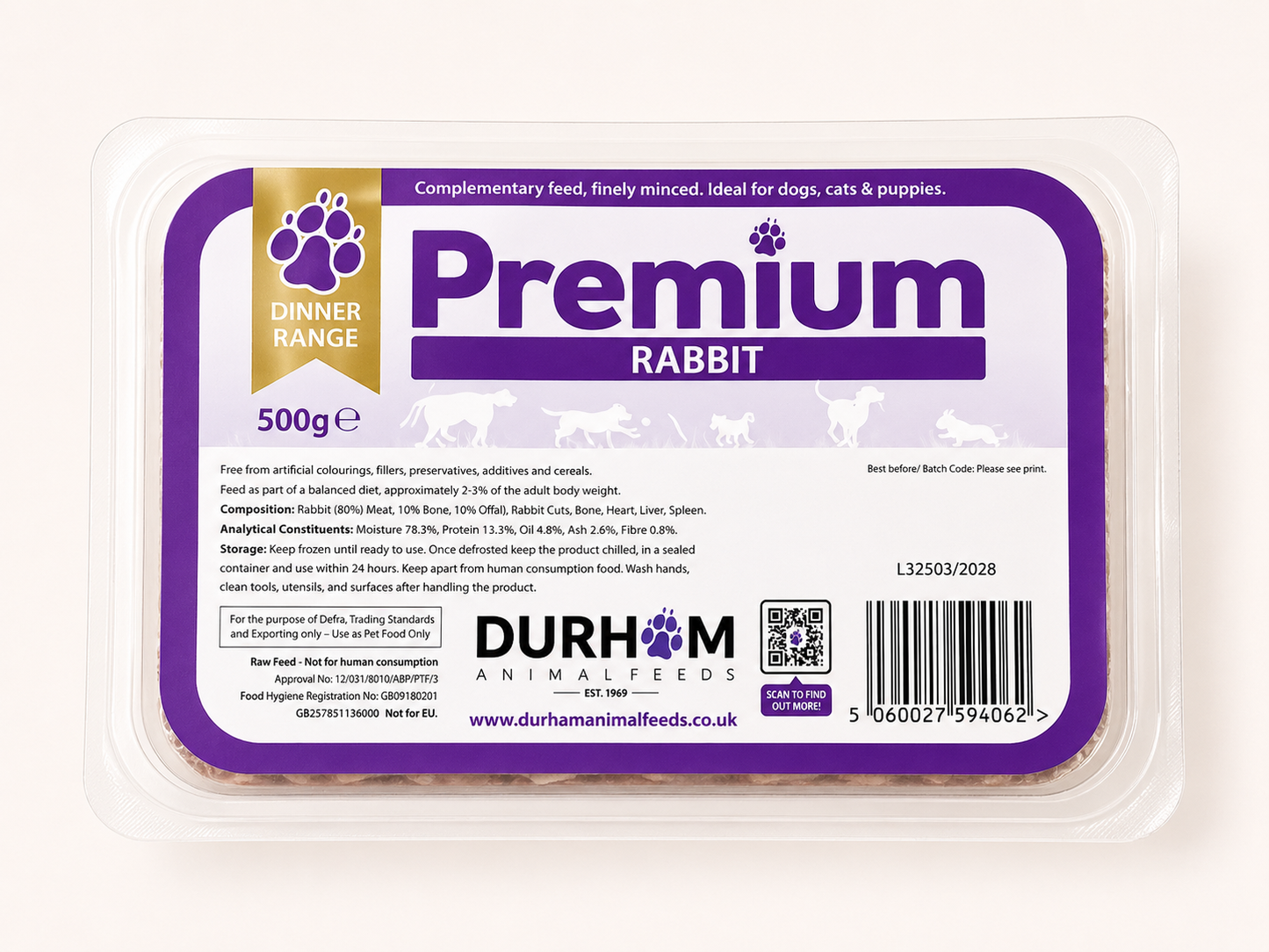 Durham - Premium Rabbit (500G)