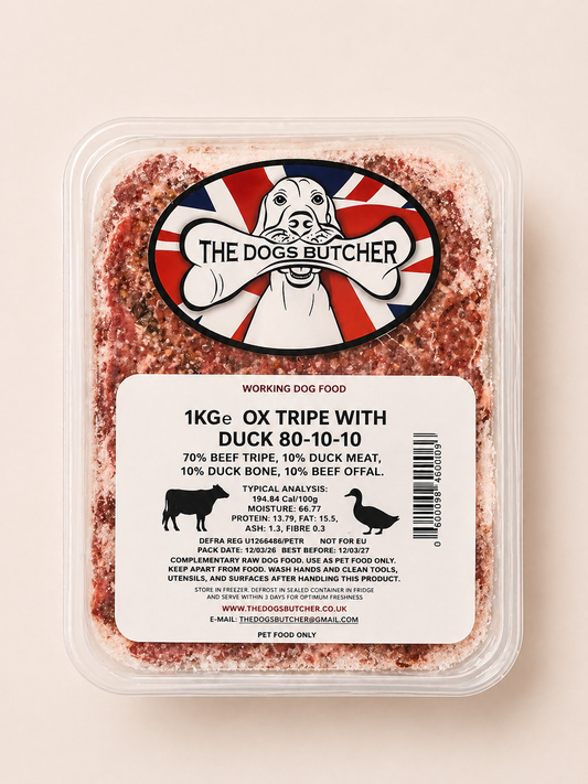 The Dogs Butcher - Tripe With Duck (1KG)