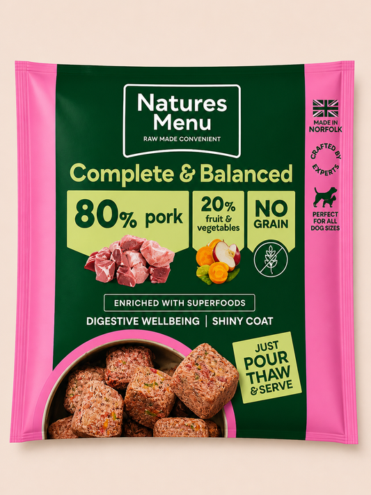 Natures Menu - Pork 80/20 Nuggets (1KG)