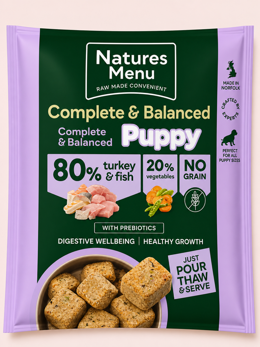 Natures Menu - Puppy Turkey & Fish 80/20 Nuggets (1KG)
