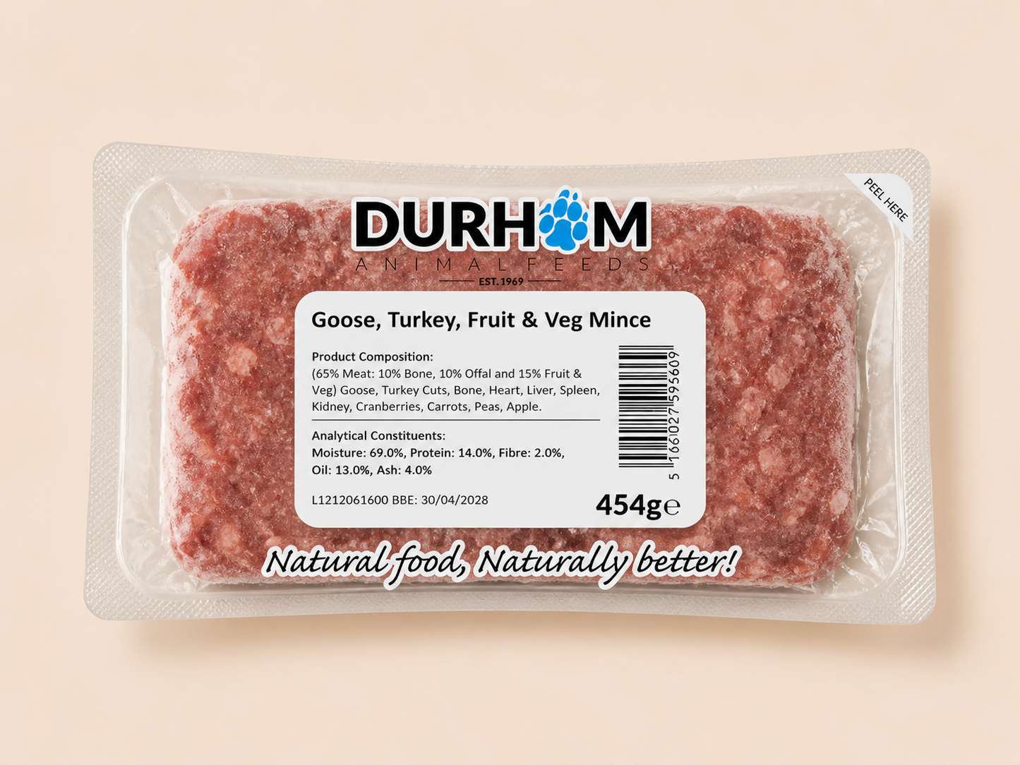 Durham - Goose, Turkey, Fruit & Veg (454g)