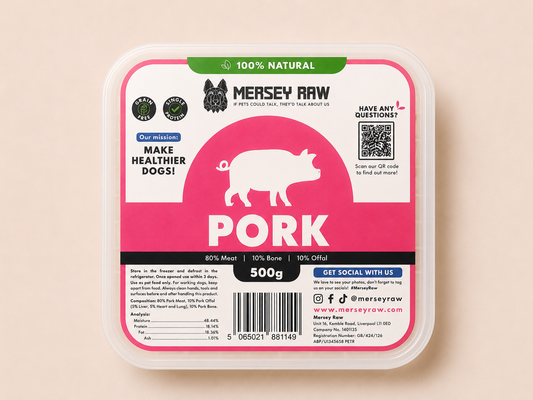 Mersey Raw - Pork (500G)