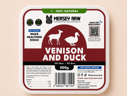 Mersey Raw - Venison & Duck (500G)