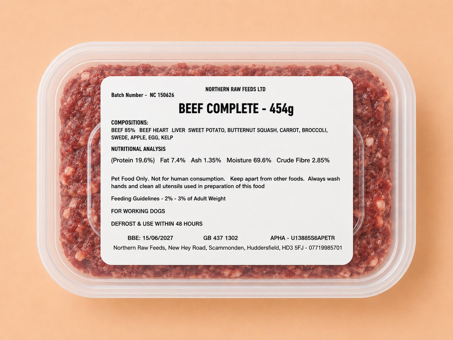 Northern Raw - Beef Complete (454G)