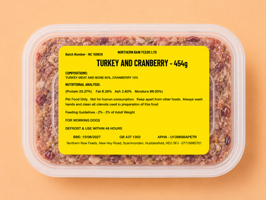 Northern Raw - Turkey & Cranberry (454G)