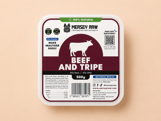 Mersey Raw - Beef & Tripe (500G)